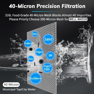 पूरे घर के लिए ब्रिक्स स्प्रिंग स्पिन-डाउन तलछट प्री-फिल्टर ️ सरल स्व-स्थापना, कोई पेशेवर की आवश्यकता नहीं