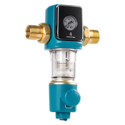 प्रीमियम 40 माइक्रोन तलछट प्रीफिल्टर के साथ BPA मुक्त ऑटो बैकवाश स्क्रैपर घर के उपयोग के लिए