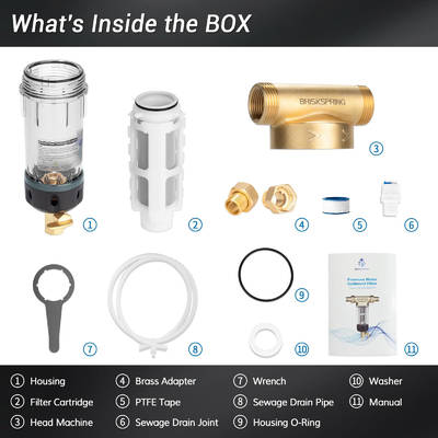 उच्च अंत पुनः प्रयोज्य बैकवॉश तलछट फिल्टर पूरे घर के उपयोग के लिए दो तरफा स्क्रैपिंग गहरी सफाई के साथ