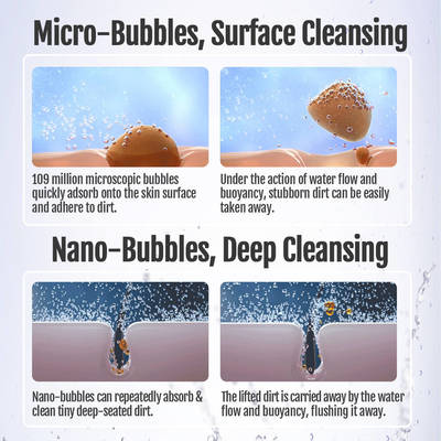 घरेलू उपयोग के लिए डिटर्जेंट अवशेष न्यूनीकरण जल बचत माइक्रो नैनो बबल जनरेटर