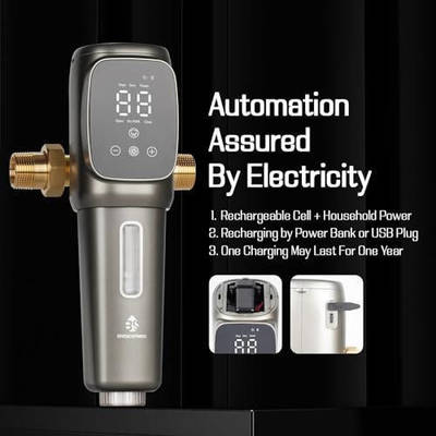 स्मार्ट टाइमर ऑटो बैकवाश वाटर प्री फिल्टर 40-300μm फिल्टर रेटिंग SUS 316L स्टेनलेस स्टील मेष और 6T/H प्रवाह दर के साथ