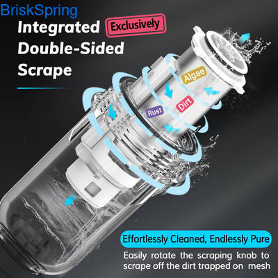 घरेलू उपयोग के लिए 5T/H प्रवाह दर और स्व-सफाई डिज़ाइन के साथ 3/4 इंच का पानी प्री-फ़िल्टर