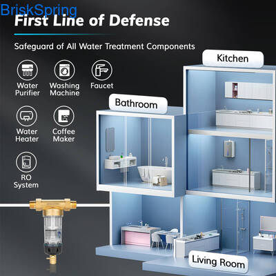 घरेलू उपयोग के लिए 5T/H प्रवाह दर और स्व-सफाई डिज़ाइन के साथ 3/4 इंच का पानी प्री-फ़िल्टर