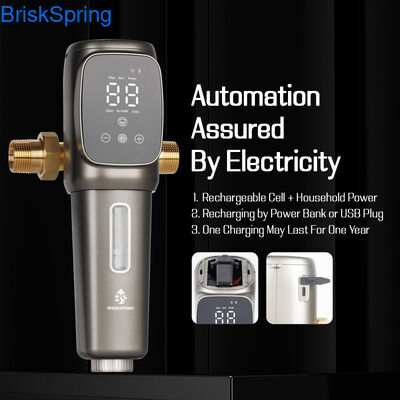 पूरी तरह से स्वचालित पूर्व फिल्टर स्मार्ट तलछट फिल्टर, ऑटो-फ्लश पूरे घर जल पूर्व फिल्टर घर की नलसाजी सुरक्षा के लिए