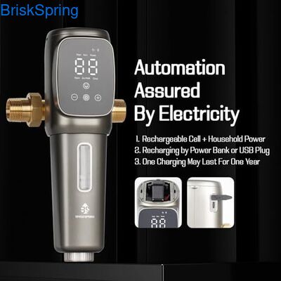 40 माइक्रोन पूरी तरह से स्वचालित पुनः प्रयोज्य स्पिन डाउन पानी पूर्व फिल्टर तलछट हटाने के लिए