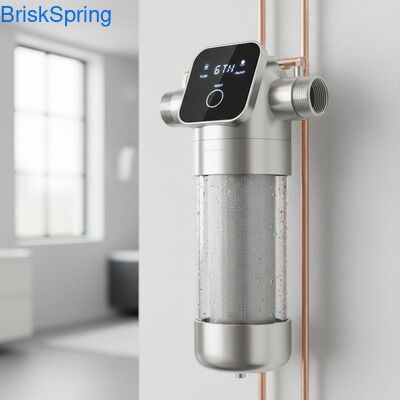 टच कंट्रोल के साथ पूरे घर के लिए उच्च प्रवाह 6T H 316L स्टेनलेस स्टील जाल जल पूर्व फ़िल्टर