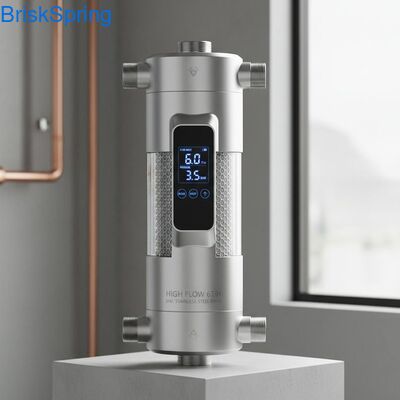 टच कंट्रोल के साथ पूरे घर के लिए उच्च प्रवाह 6T H 316L स्टेनलेस स्टील जाल जल पूर्व फ़िल्टर