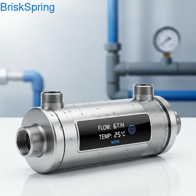 टच कंट्रोल के साथ पूरे घर के लिए उच्च प्रवाह 6T H 316L स्टेनलेस स्टील जाल जल पूर्व फ़िल्टर