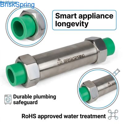 रखरखाव-मुक्त नमक रहित जल कंडीशनर: अपने पूरे घर के प्लंबिंग और आधुनिक उपकरणों को कठोर जल के पैमाने से बचाएं (RoHS स्वीकृत)