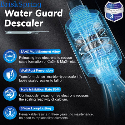 Salt-Free Compact Inline Water Descaler with High Efficiency Limescale Prevention for Home Use