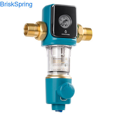 खाद्य ग्रेड स्टेनलेस स्टील एंटी-ब्लॉक संरचना और 22 जीपीएम प्रवाह दर के साथ हल्के पूरे घर के लिए पानी प्री फिल्टर